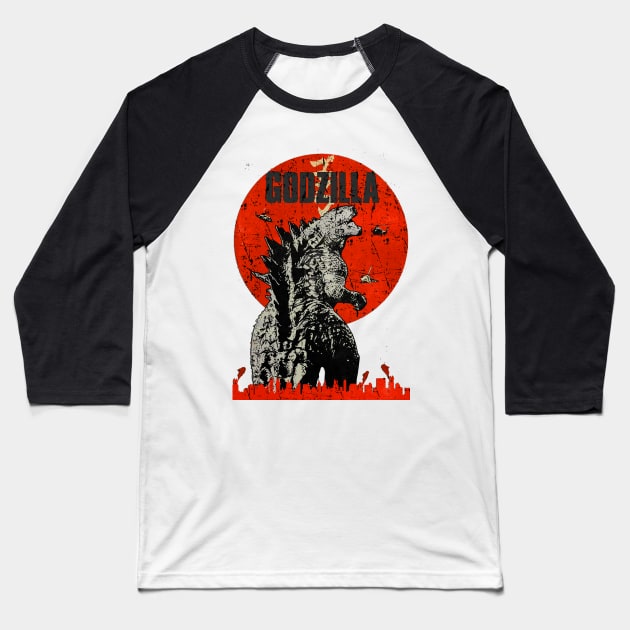 GODZILLA Baseball T-Shirt by RANS.STUDIO